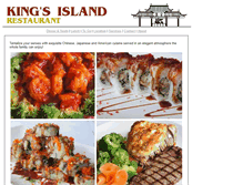 Tablet Screenshot of kingsislandrestaurant.com